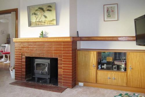 Classic 1950's home fireplace